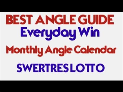 calendar angle guide swertres|10 Winning Angles to Boost Your Swertres Game .